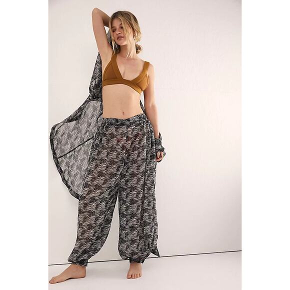 Intimately by Free People NWT More Chill Sleep Pants Zebra Combo - Picture 1 of 8